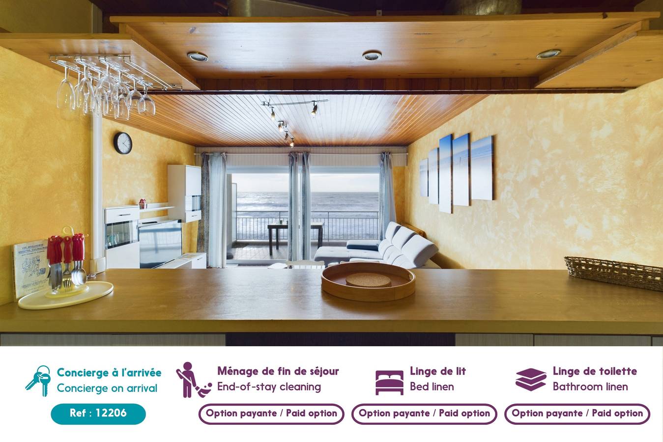 Apartamento entero, Vue mer- appartement pour 6 sur St Gilles  in Saint-Gilles-Croix-de-Vie, Valle del Loira