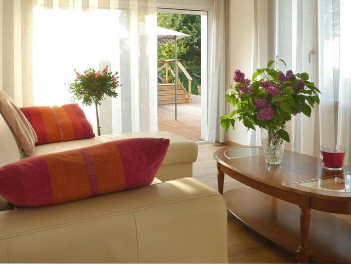 Appartement de vacances pour 5 personnes, avec vue et jardin