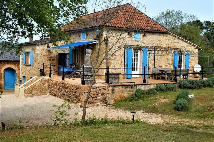 Maison de vacances pour 6 personnes, avec jardin ainsi que piscine et terrasse