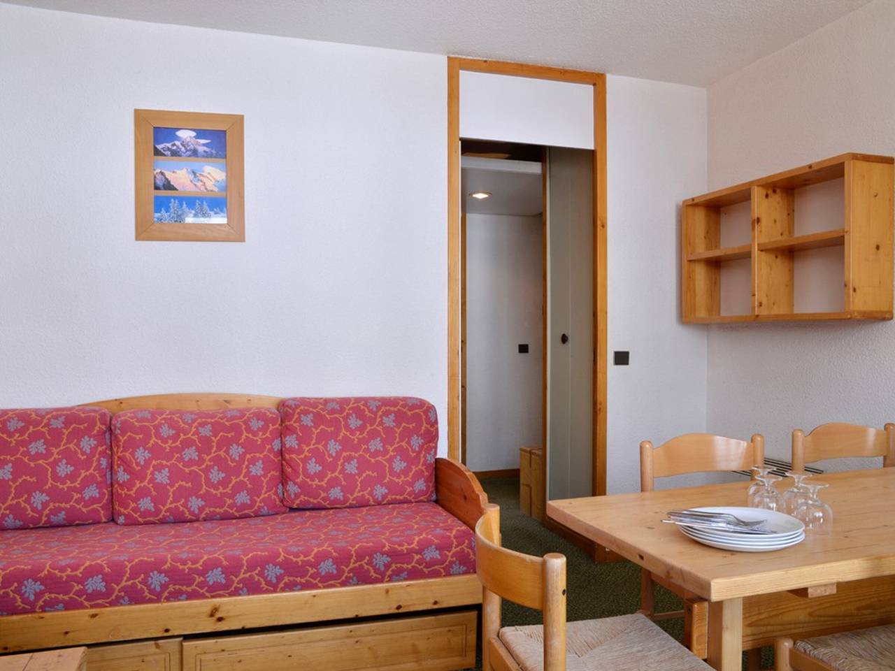 Ganze Wohnung, Funktionelle Wohnung nah an Pisten mit Balkon und Poolzugang in La Plagne, La Plagne-Tarentaise