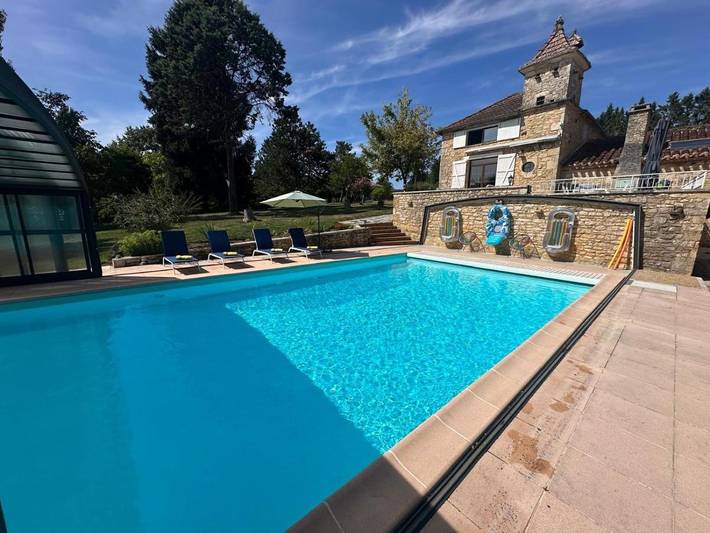 Maison d’hôte pour 2 personnes, avec piscine et jardin ainsi que sauna et jacuzzi à Blanquefort-sur-Briolance