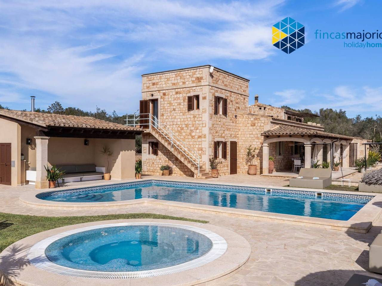 Luxuriöse Finca mit privatem Pool, Klimaanlage und Wlan in Ses Salines, Mallorca Süden