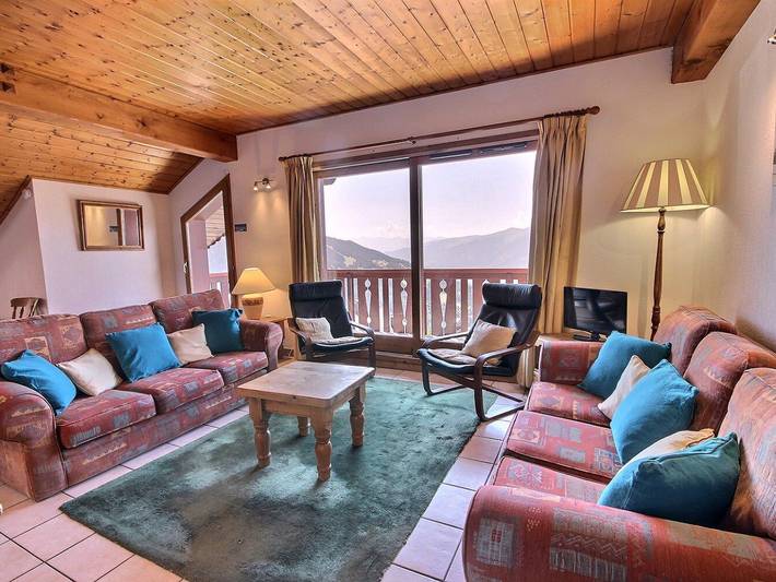 Appartement de vacances pour 8 personnes, avec Balcon et Vue à Peisey-Nancroix