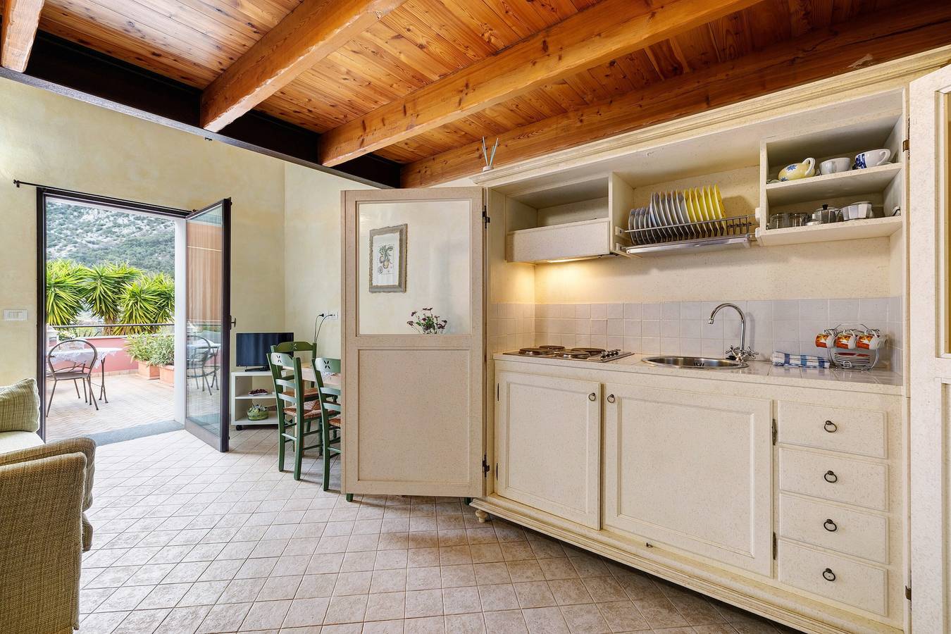 Monolocale intero, Monolocale 'Pesco Agriturismo La Ferla' con Wi-Fi e aria condizionata in Toirano, Riviera di Ponente