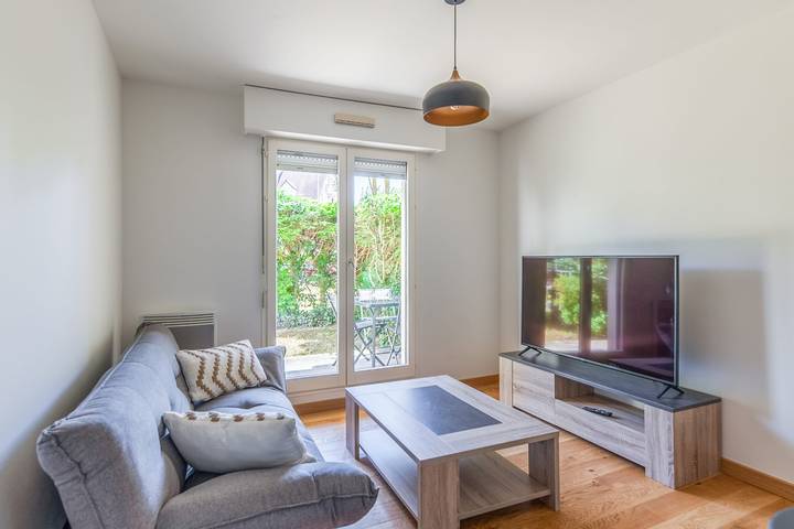 Appartement de vacances pour 2 personnes, avec terrasse et jardin, adapté aux familles à Cabourg