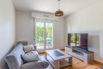 Ferienwohnung für 2 Personen, mit Garten und Terrasse, kinderfreundlich in Cabourg