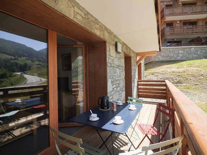 Chalet pour 4 personnes, avec balcon et vue dans Valmorel