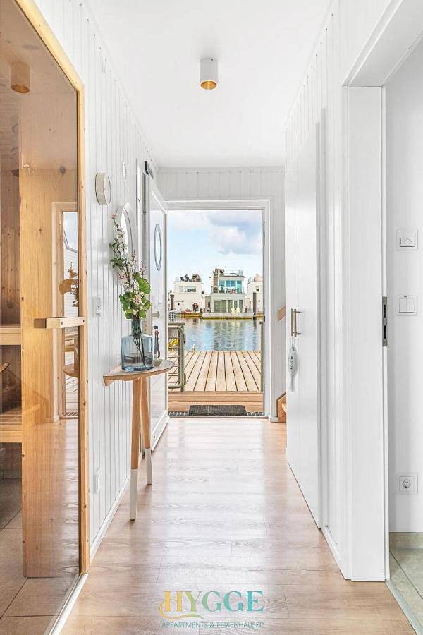 Ferienhaus für 4 Personen, mit Seeblick und Sauna sowie Balkon in Schlei
