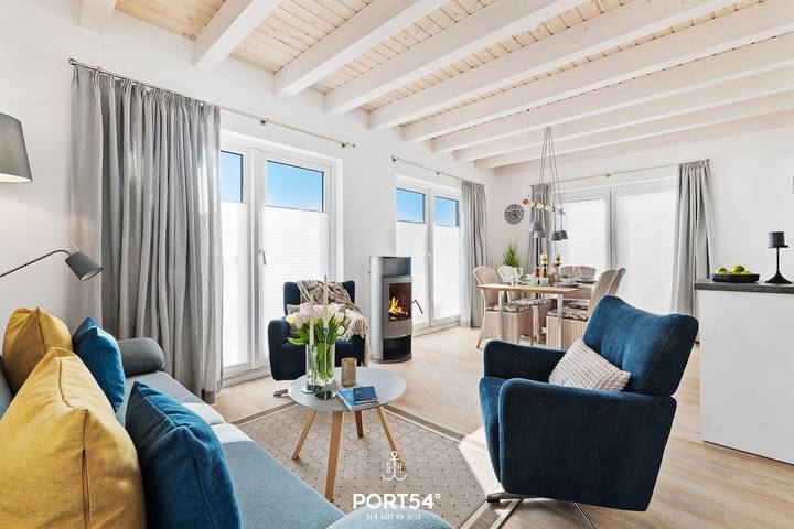 Ferienhaus Blaue Blume im Nordseeresort- Strandnah, Sauna, Terrasse, modern in Büsum, Nordseeküste