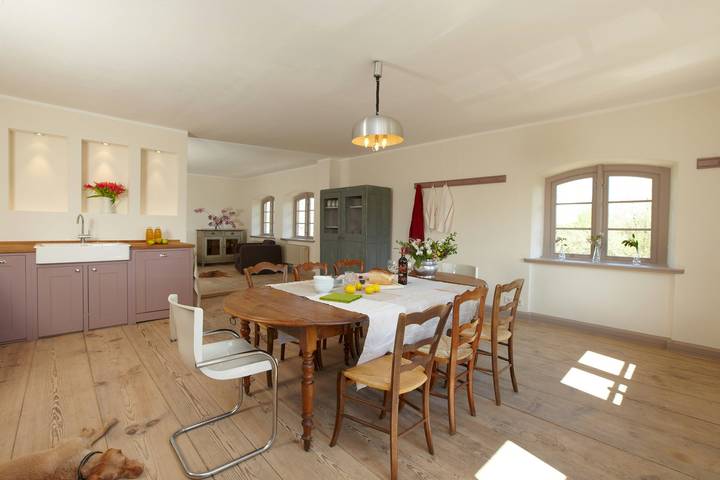 Ferienwohnung für 6 Personen, mit Garten und Sauna in Fünfseen