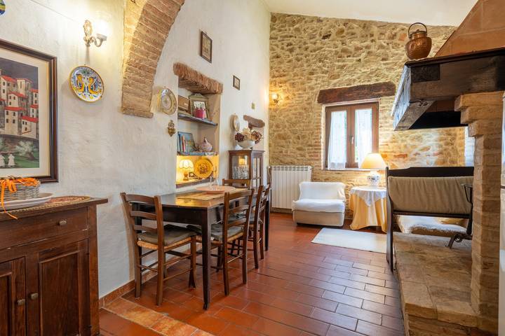 Appartamento intero, Agriturismo La Fonte di Trequanda - Appartamento Il Focolare con piscina in Trequanda, Siena e dintorni