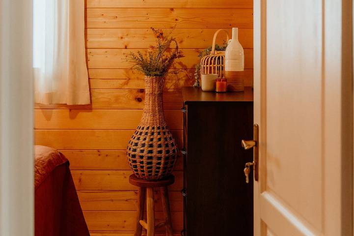 Gemütliche Waldhütte mit Sauna und Whirlpool in Nationalpark De Groote Peel