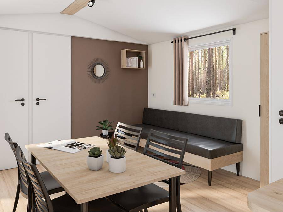Camping Vert Gapeau - Mobilhome 5 personas - Casa móvil Phoenix de 2 dormitorios con aire acondicionado (33 m²) in Hyeres, Costa mediterránea (Francia)