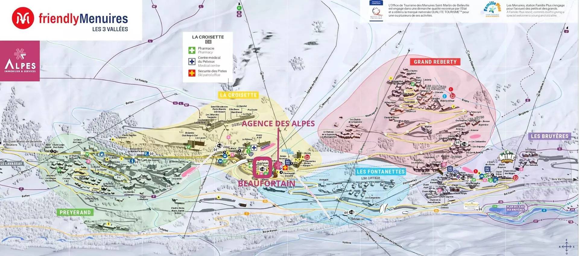 Entire studio, Studio for 4 people with views of the Croisette in Les Menuires, Saint-Martin-de-Belleville