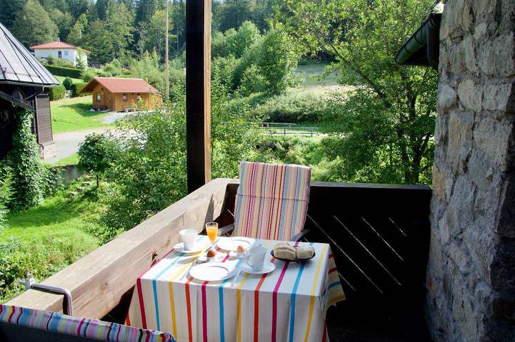 Ferienwohnung für 4 Personen, mit Balkon und Balkon/Terrasse sowie Garten in Lindberg - 3