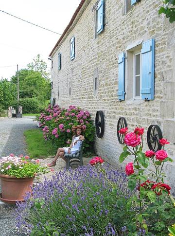 Gîte pour 11 personnes, avec terrasse et jardin à Maillezais