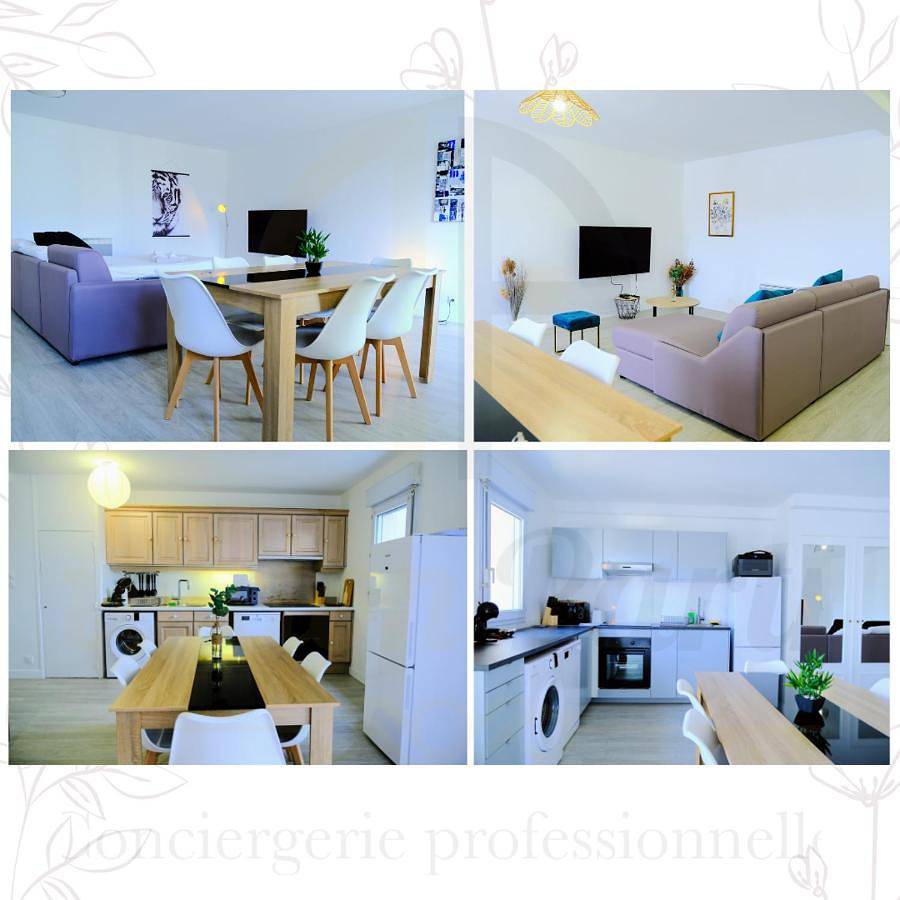 Appartement entier, Double Apparts - Spacieux 140 m2 - 4 Ch - Entrée autonome- 2 Parkings Privé Gratuit in Melun, Seine-et-Marne