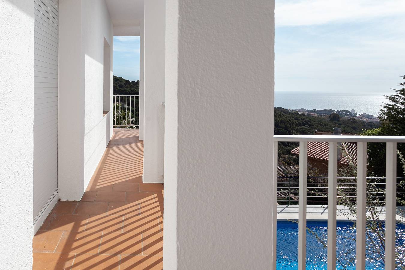Villa 'Maison de vacances dans un jardin avec vue' avec piscine, Wi-Fi, terrasse et jardin in Roca Grossa, Lloret de Mar