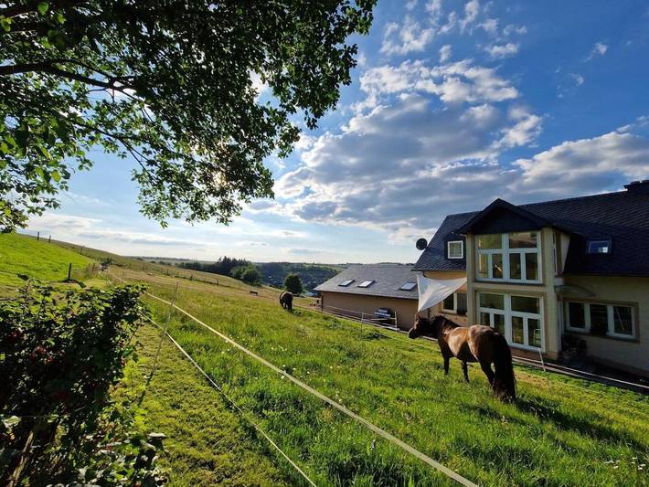Bauernhof für 9 Personen, mit Terrasse und Ausblick
