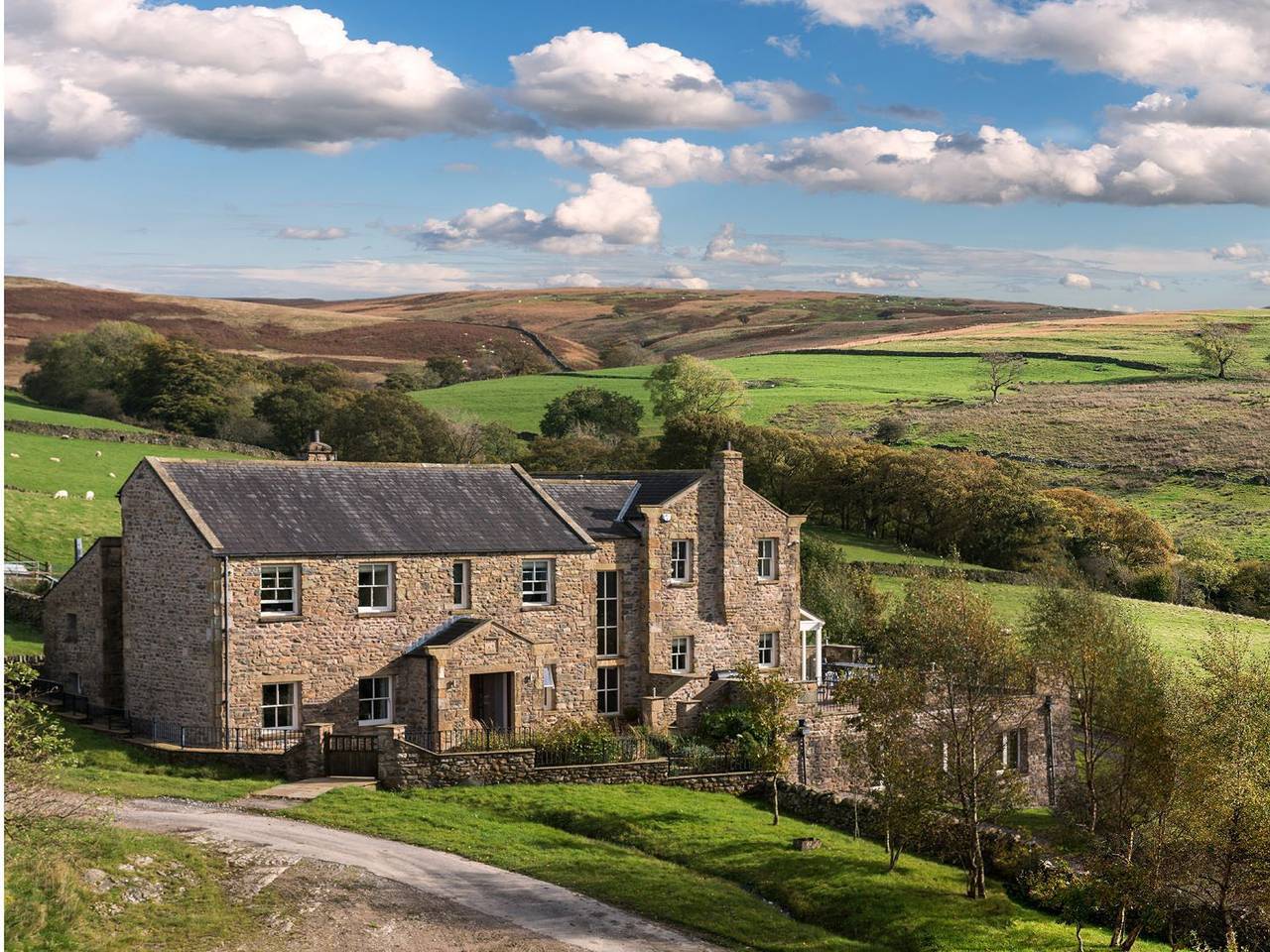 High Fellside Hall in Yorkshire Dales National Park