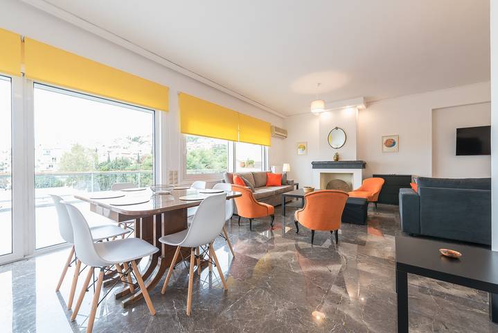 Apartamento para 10 personas, con balcón en Atenas