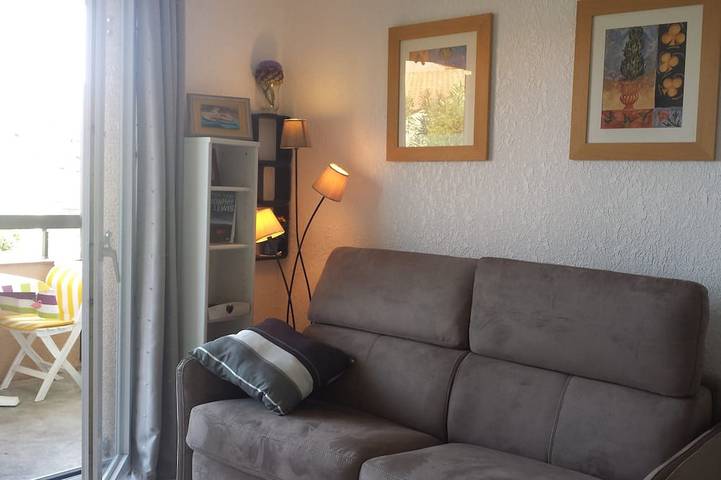 Ganze Wohnung, Ein außergewöhnlicher Blick auf das Meer Terrasse ohne Schrauben schraubt sonnig und ruhig in La Côte Vermeille, Collioure