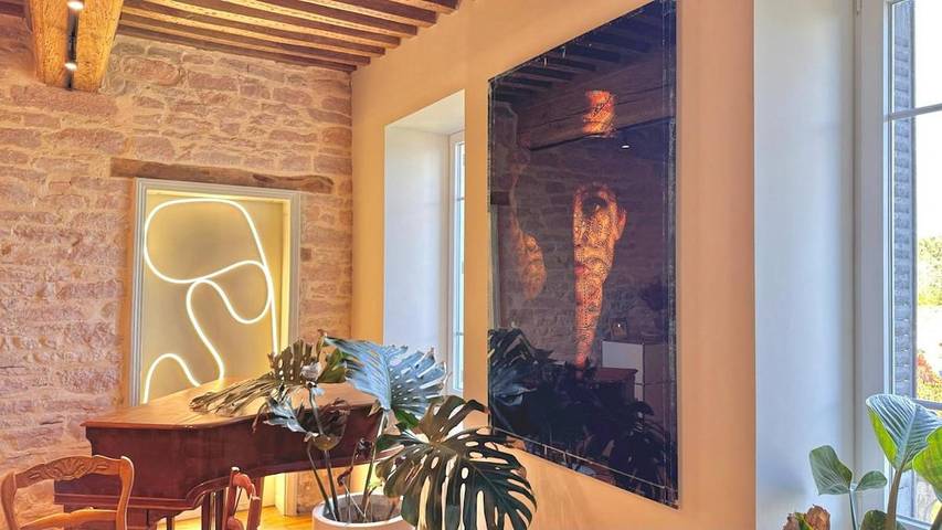 Location de vacances pour 12 personnes, avec vue et jardin à Cuisery - 2