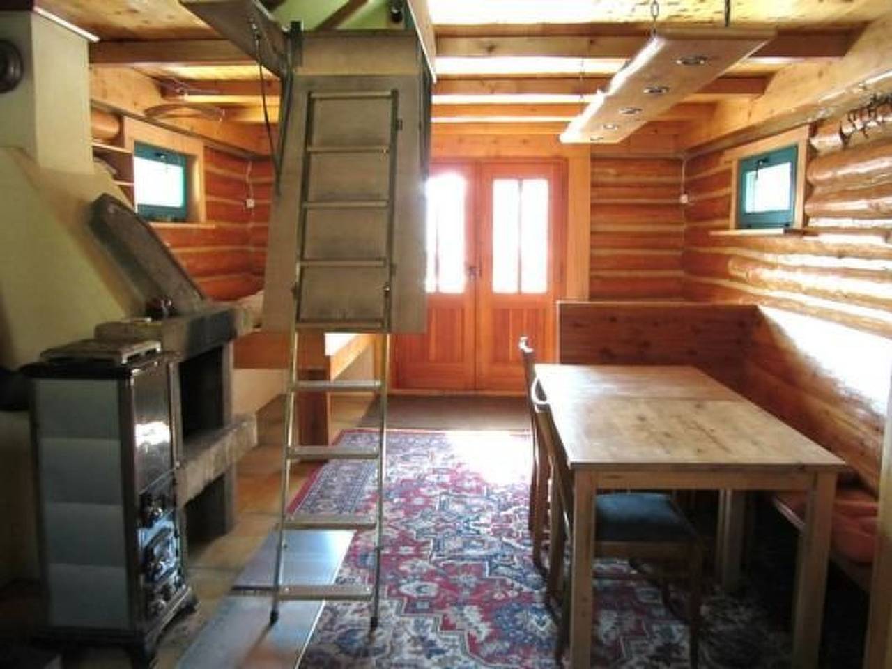 Blockhaus in Gajówka mit Kaminofen in Sudeten (Poland)
