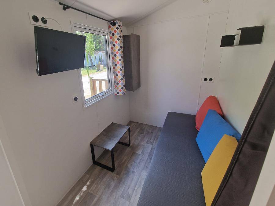 Camping L'Or Bleu - Mobilheim 2 personen - Mobilheim 1 Zimmer in Barrême, Alpes-de-Haute-Provence
