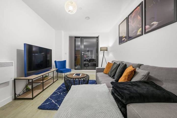 Appartement entier, New Stylish & Spacious Salford Quays 1Bed apartment with balcony in Grand Manchester