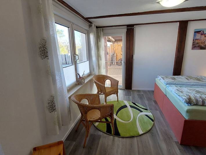 Ganze Ferienwohnung, Ferienhaus für 2 Personen mit Terrasse in Barth, Vorpommern-Rügen