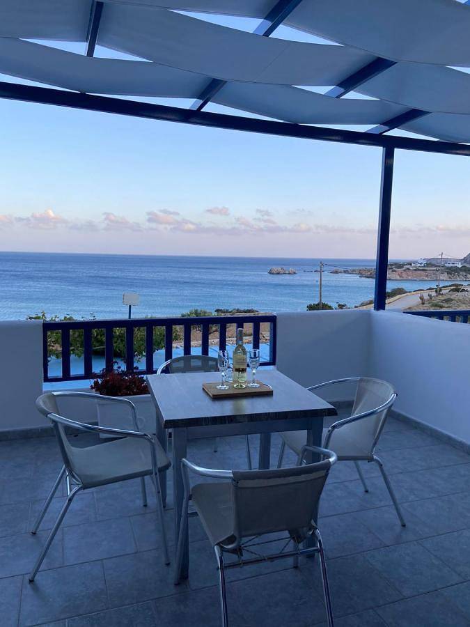 Vakantieappartement voor 3 personen, met uitzicht en tuin op Karpathos