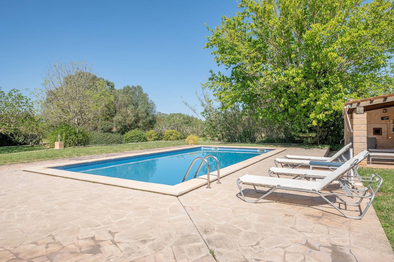 Casa de vacaciones "Sa Era Nova" con Wi-Fi, aire acondicionado, piscina, jardín y terraza; aparcamiento disponible in Algaida, Interior de Mallorca