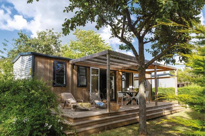 Mobil home pour 6 personnes, avec jardin ainsi que terrasse et piscine, animaux acceptés à Saint-Aubin-sur-Mer (Calvados) - 2