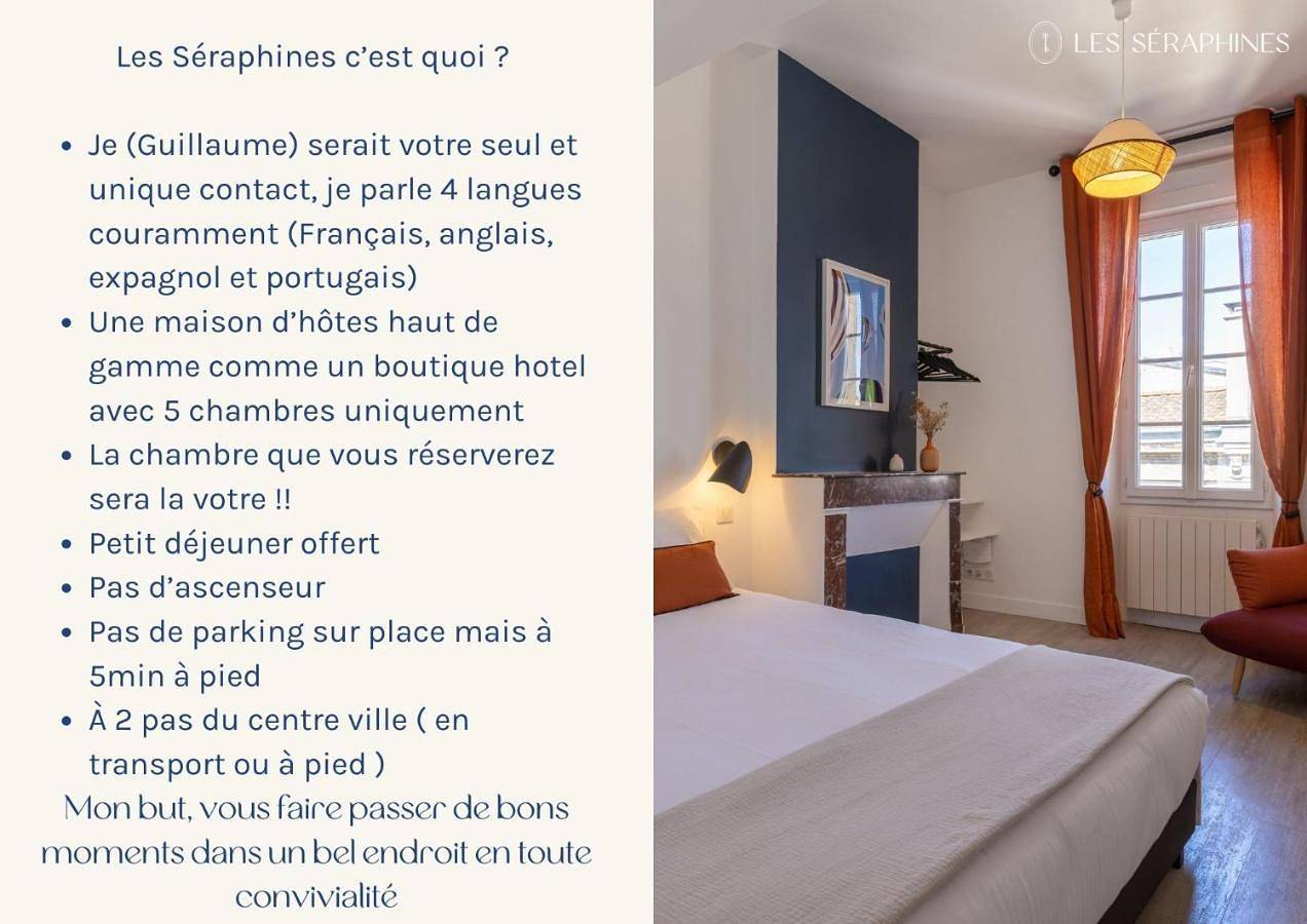 Les Séraphines - Chambres d'hôtes - Guests house in Burdeos, Región de Burdeos