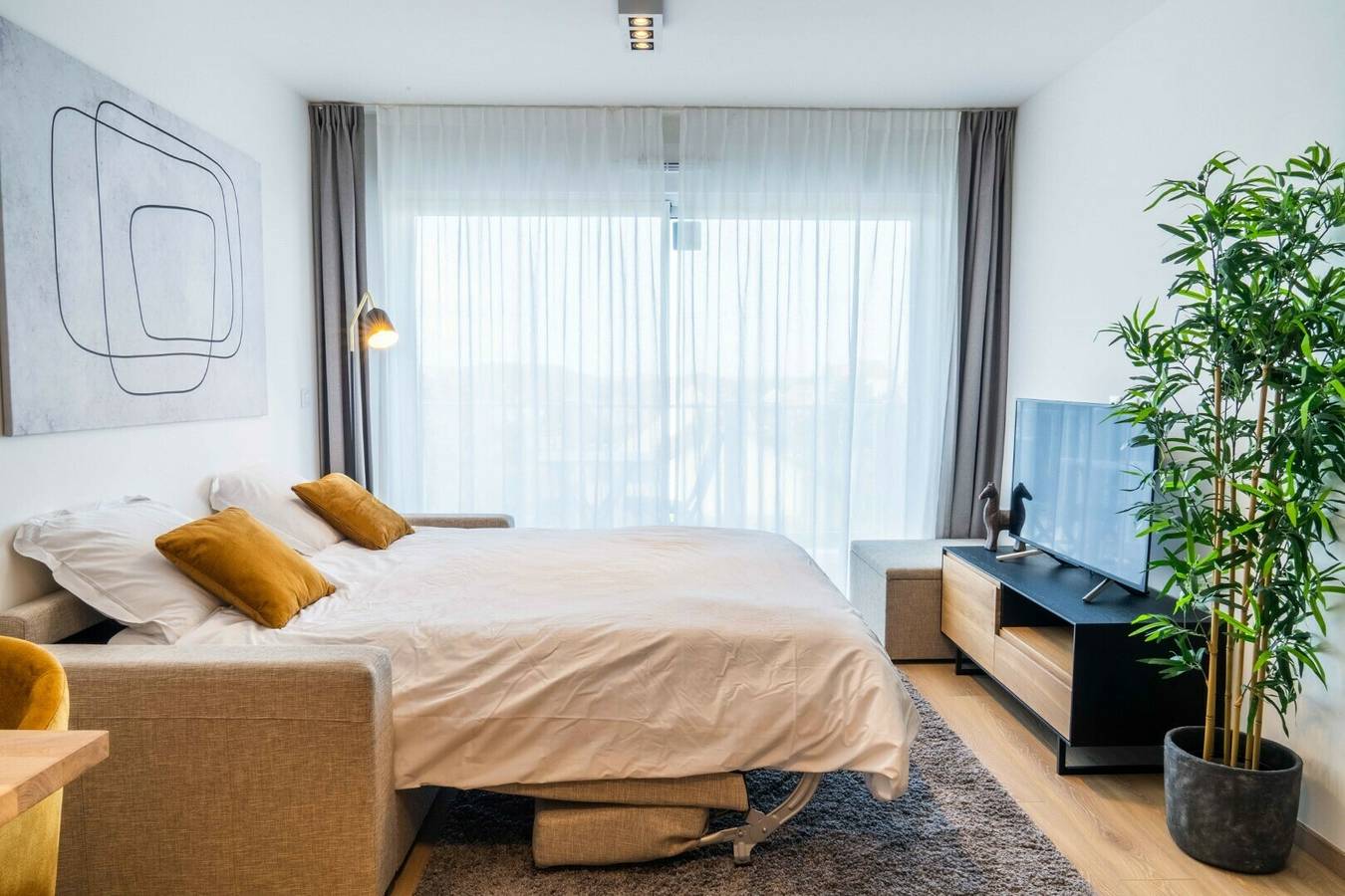 Evancy Trésors d'Opale — [Standard] Studio sofa bed & bunk beds in Sainte Cécile Plage, Camiers