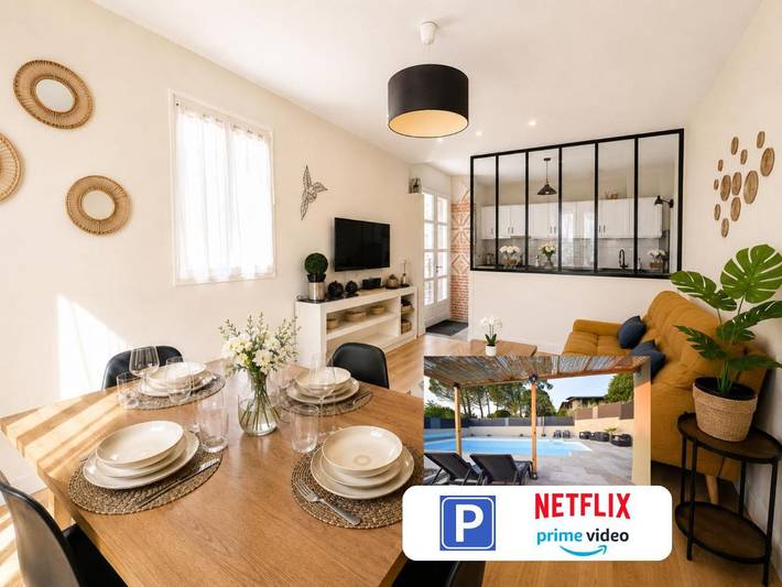 Villa pour 4 personnes, avec vue ainsi que piscine et jardin