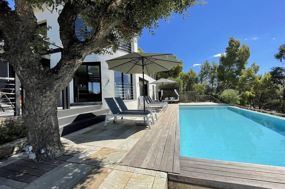 Villa Mirador-Offre du 22 au 29 août-Vue panoramique mer/montagne-Piscine 10x4m in El Mas Fumats, Roses