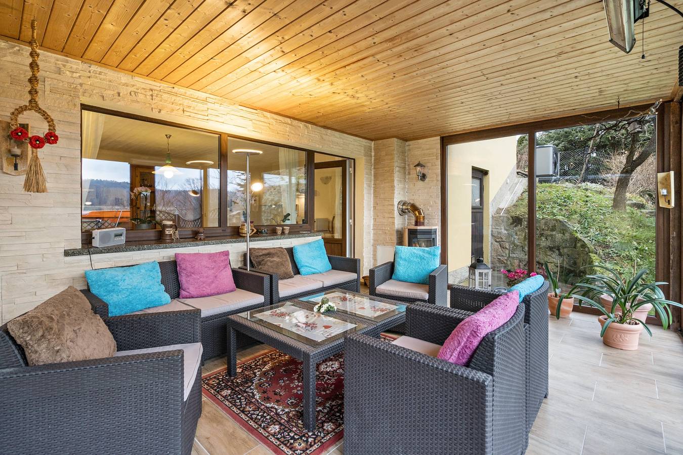 Ganze Wohnung, Heidi's Ferienwohnung mit Bergblick, privatem Garten und Wlan in Rosenthal-Bielatal, Elbsandsteingebirge