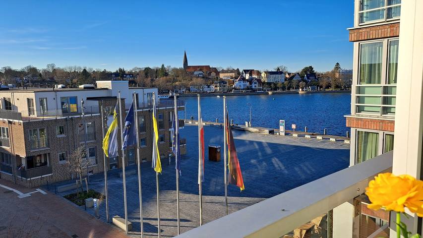 Ferienwohnung für 5 Personen, mit Balkon und Seeblick in Eckernförde