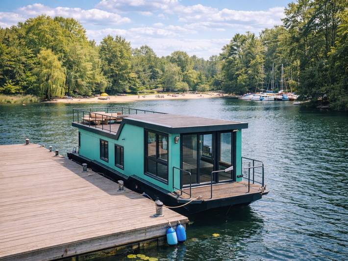 Hausboot für 6 Personen, mit Terrasse und Sauna in Königs Wusterhausen