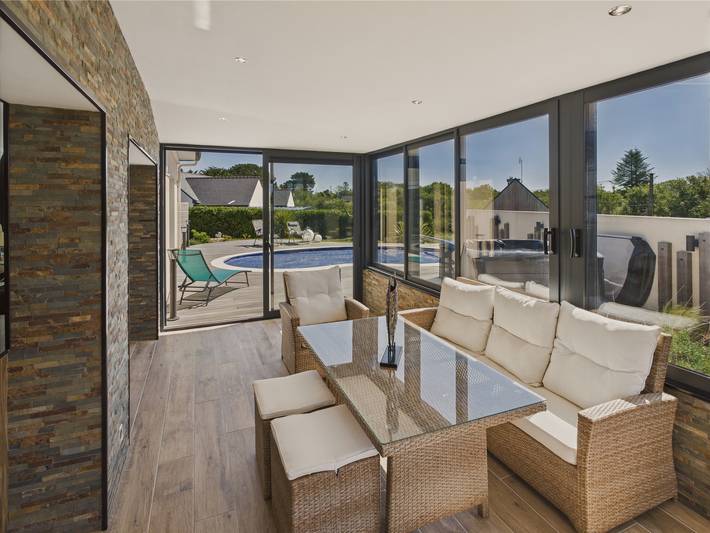 Ferienhaus für 7 Personen, mit Garten und Pool sowie Terrasse und Whirlpool - 1