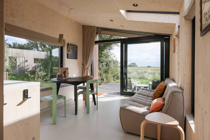 Blockhütte für 4 Personen, mit Garten und Pool