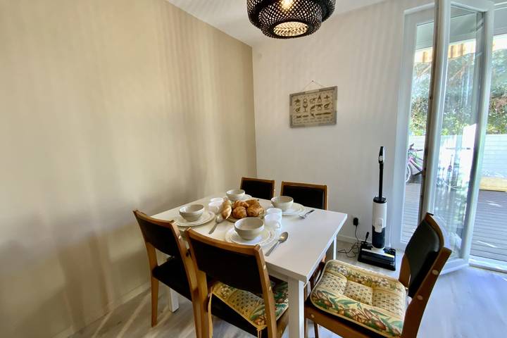 Gîte pour 4 personnes, avec terrasse, animaux acceptés dans Plage Rive Droite