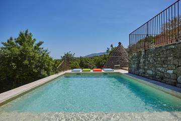 Location de vacances pour 10 personnes, avec jardin ainsi que terrasse et piscine à Saignon