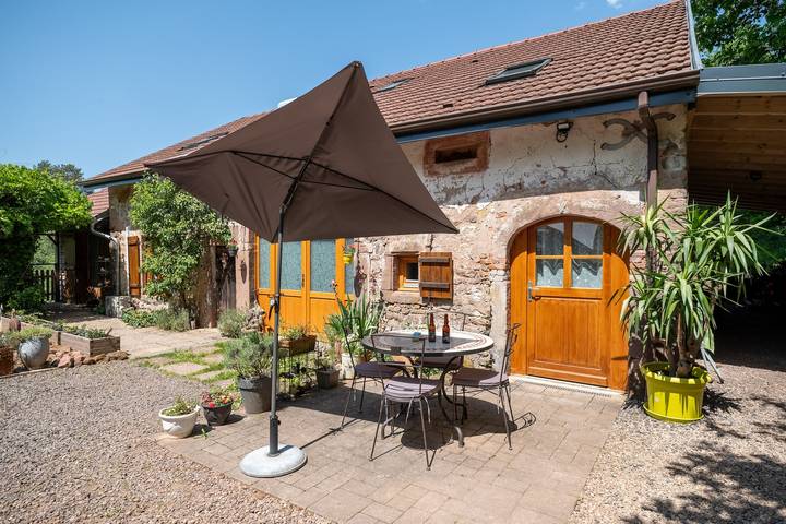 Studio für 4 Personen, mit Garten
