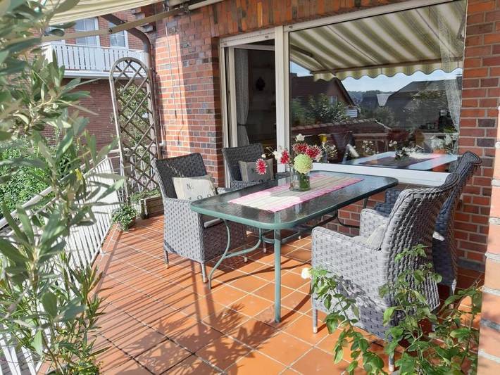 Ferienwohnung für 4 Personen, mit Balkon und Whirlpool sowie Terrasse und Garten in Bad Bentheim