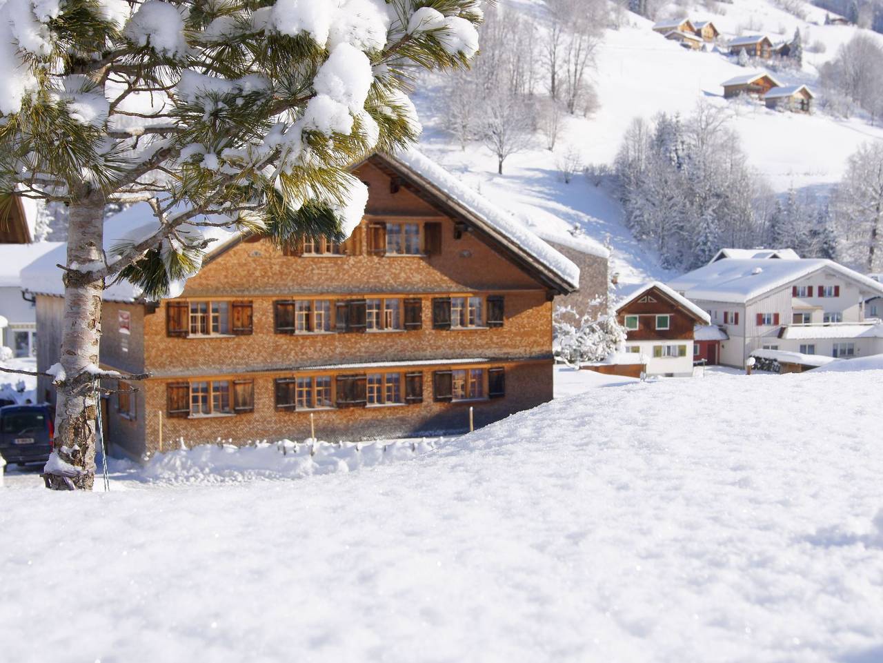 Denkmalgeschütztes Haus im idyllischen Mellau - Nazes Hus - Familiezimmer Kanisfluh in Mellau, Bregenzerwald