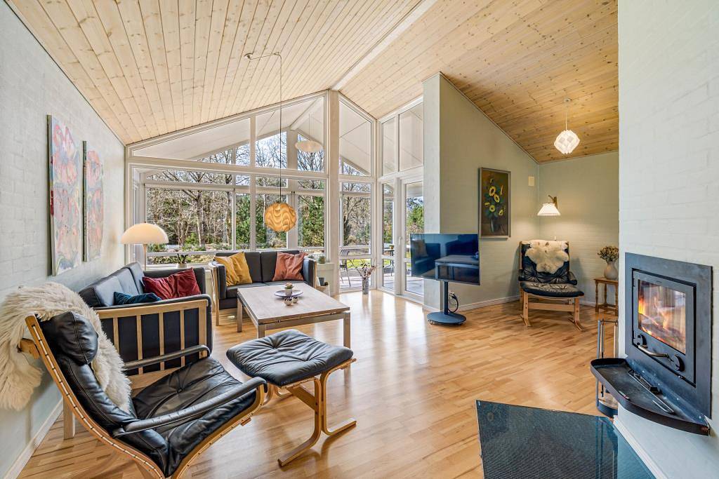 Schönes Ferienhaus mit Wintergarten und Sauna für 6 Personen  in Lodbjerg Hede, Ringkøbing