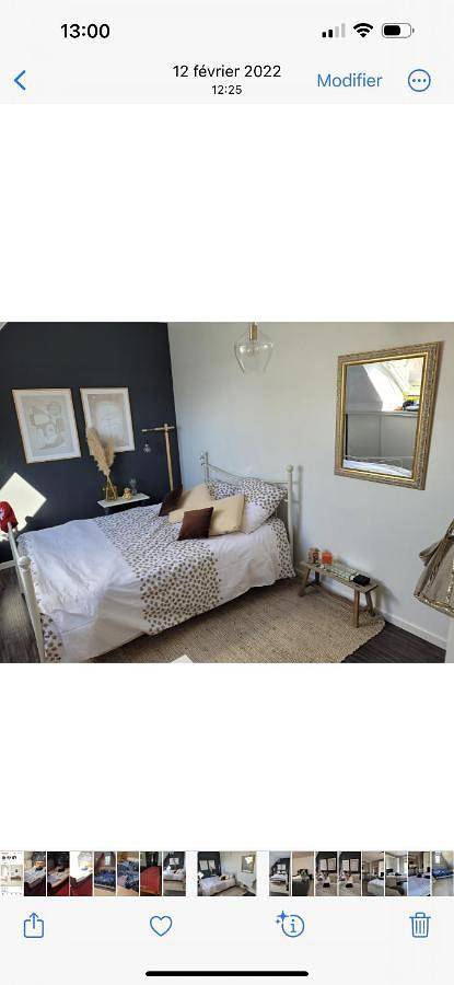 Double Room with Shared Bathroom in Changé, Sarthe
